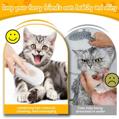 3w1 elektryczna szczotka parowa dla psa i kota